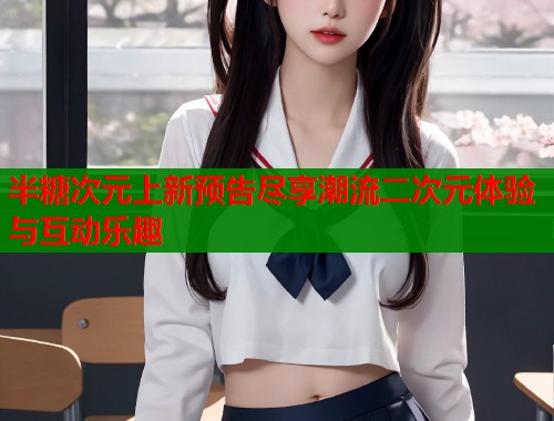半糖次元上新预告尽享潮流二次元体验与互动乐趣  第2张