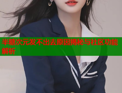 半糖次元发不出去原因揭秘与社区功能解析  第1张